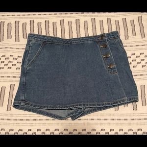 Denim skort